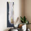 «Silver Elegance I», œuvre d'art abstraite sur toile chagrin argentée