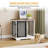 Dawyne Metal Sliding Barn Door Dog Crate-160034337-179718137