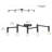 Tempo 41'' 5 -Light Swing Arm Track Track Kit with Dimmable