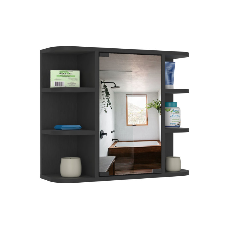 Armoire à pharmacie 23,73 l 19,79 H, Noir
