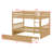 Bunk Bed With Trundle, Featuring Rubber Wood, Ladder And Guardrails-149989359