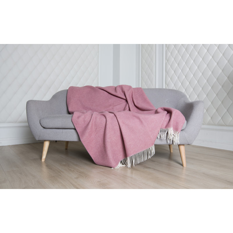 Plain Weave / Muslin Throw Blanket, Pink