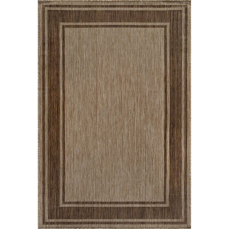 Waikiki Tan Indoor/Outdoor Rug, Rectangle 8' x 10'