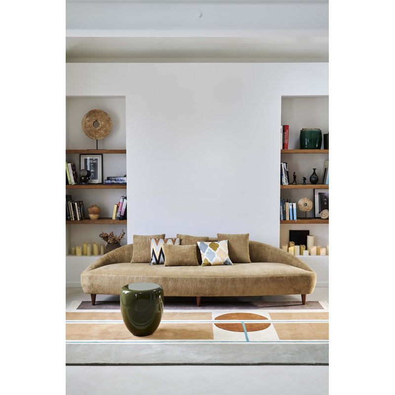Colagem Handmade Dhurrie Wool Geometric Area Rug, Rectangle 8'2" x 11'6"