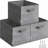 Storage Baskets, Set Of 3 Fabric Storage Bins