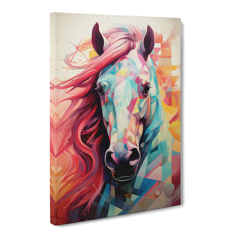 Pony Geometric No.2 - Print, 76cm H x 50cm W x 3cm D