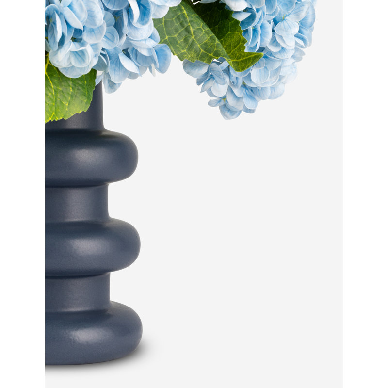Cecily Realtouch Hydrangea Arrangement, Blue