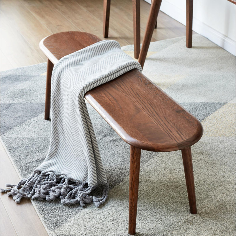 39.37" W Wood Bench, Walnut