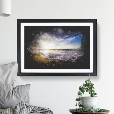 Sunset over a Californian Beach - Picture Frame Painting