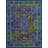Oval Oriental Navy/Blue/Yellow Area Rug-1051856293