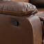 Fauteuil inclinable manuel moderne en similicuir de 40 po de largeur