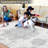 5x7 Area Rug Machine Washable Low Pile Non Slip Rugs Vintage Medallion Foldable Area Rug Distressed Printed Soft Indoor Carpet for Living Room Bedroom Dorm,-1798480592