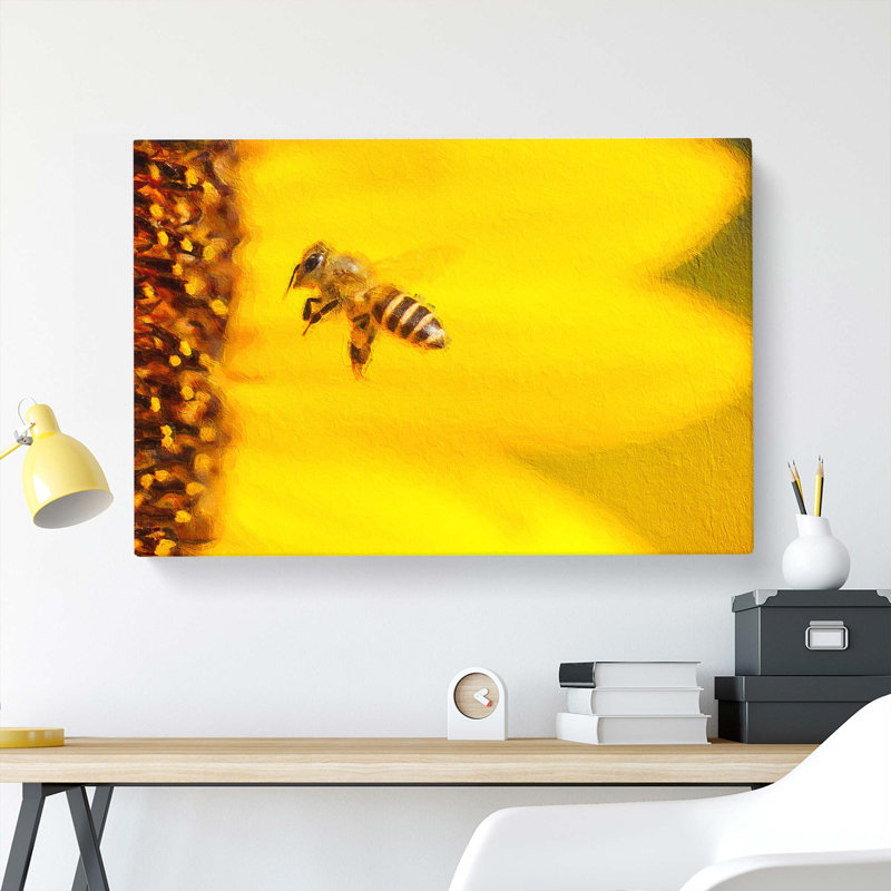 Let Me Bee - Wrapped Canvas Painting, 35cm H x 50cm W x 3cm D