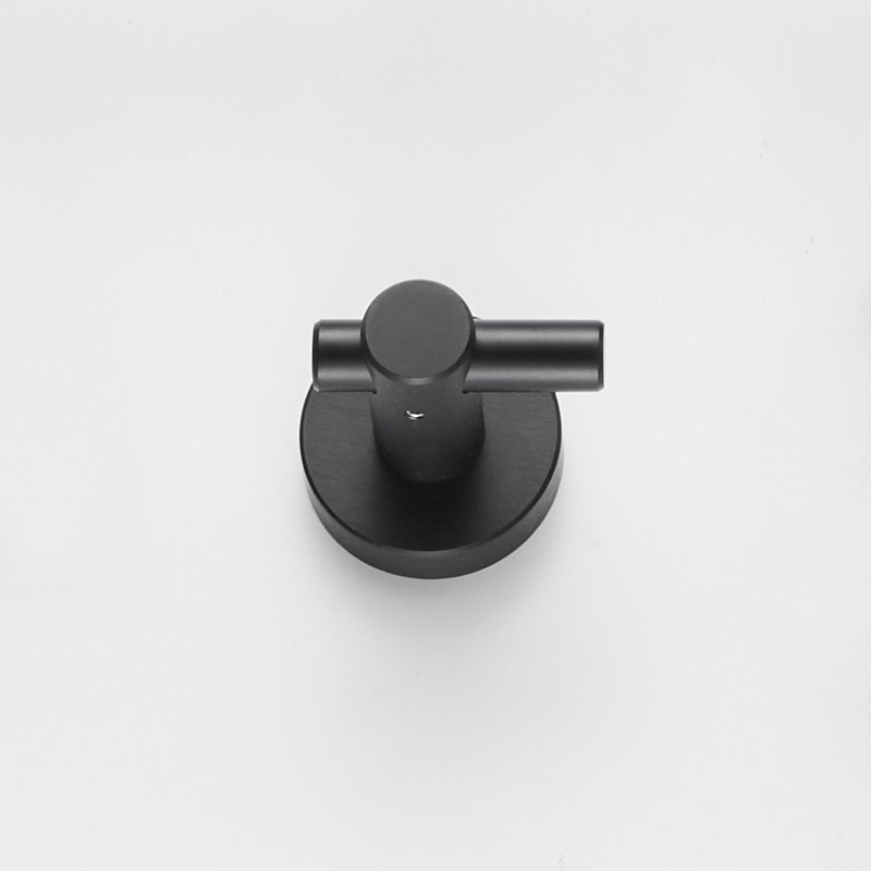 Round Base Wall Hanging Hook With Screws- Matte Black Hook, 4 Pack, For Entry Shoe Cabinet, Wardrobe Bathroom Bedroom Furniture Hardware