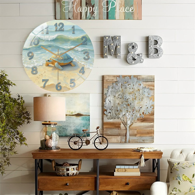 Horloge murale Turtle Beach Ocean