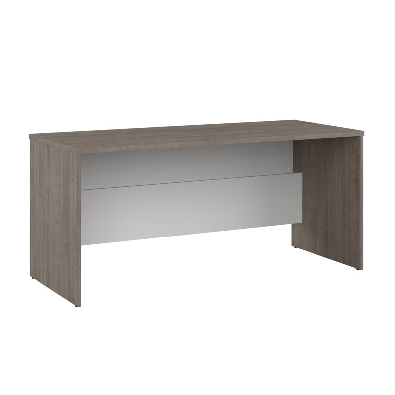 Coquille de bureau Areke 65W., Érable argenté / blanc pur