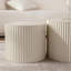 Ensemble de 2 tables basses gigognes Beige