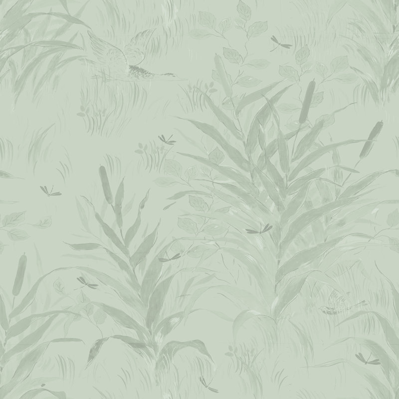 Paule Marrot Wallpaper Double Roll, Sage