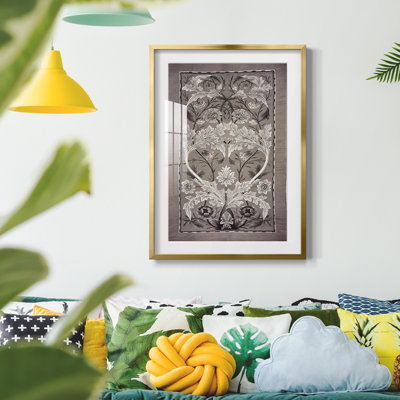 Vintage Abstract Print CLIV -Framed Print