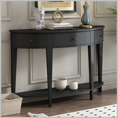 Table console moderne avec 3 tiroirs et 1 tablette