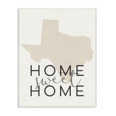 Reproduction d’art textuel, "Home Sweet Home