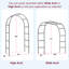 55" W x 15" D Metal Arbor-112690391