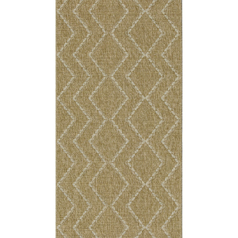 Indoor/Outdoor Area Rug, Natural/White, Rectangle 7'10" x 10'3"