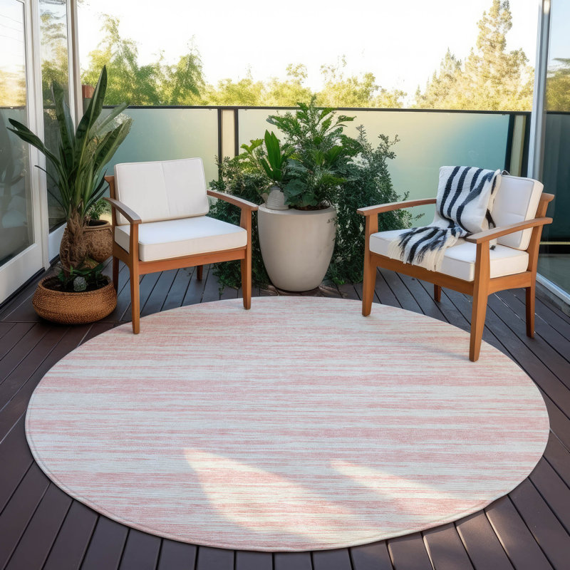 Aleid Washable Indoor / Outdoor Rug, Round 8'