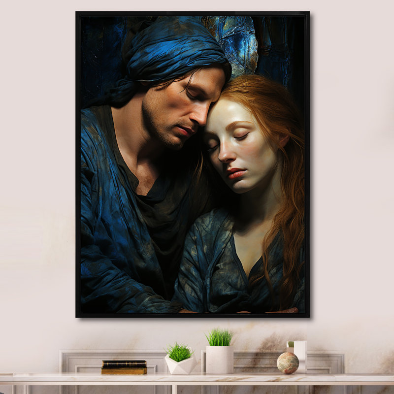 Pieta Geuil, H 40 po x l 30 po x P 1,5 po, Cadre flottant noir