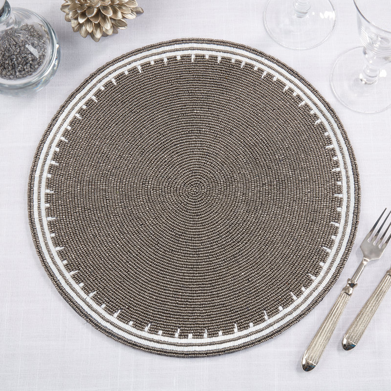 Napperon Beaded Brilliance (ensemble de 4), Étain