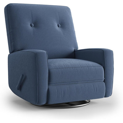 Oversized Swivel Rocker Recliner Chair, 360° Glider Recliner for Adults, Linen Upholstered Chair for Living Room,