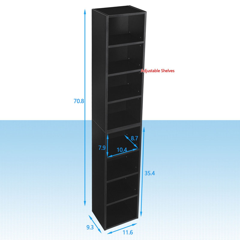 Rajiv Bookcase, Black