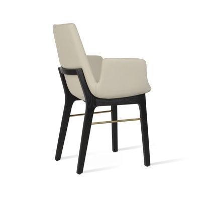 Eiffel Arm Wood Dining Chair with Stretchers