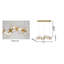 Luminaire suspendu géométrique 6 lumières Transitional