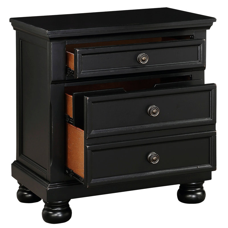 Table de chevet Sorah, Noir