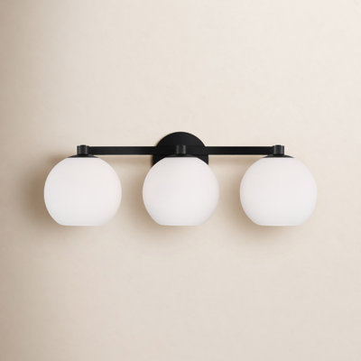 Ansley 3 Light Frosted Dimmable Vanity Light