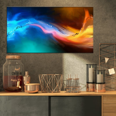 «Abstract Colorful Art Idea», reproduction d'art contemporain sur toile tendue