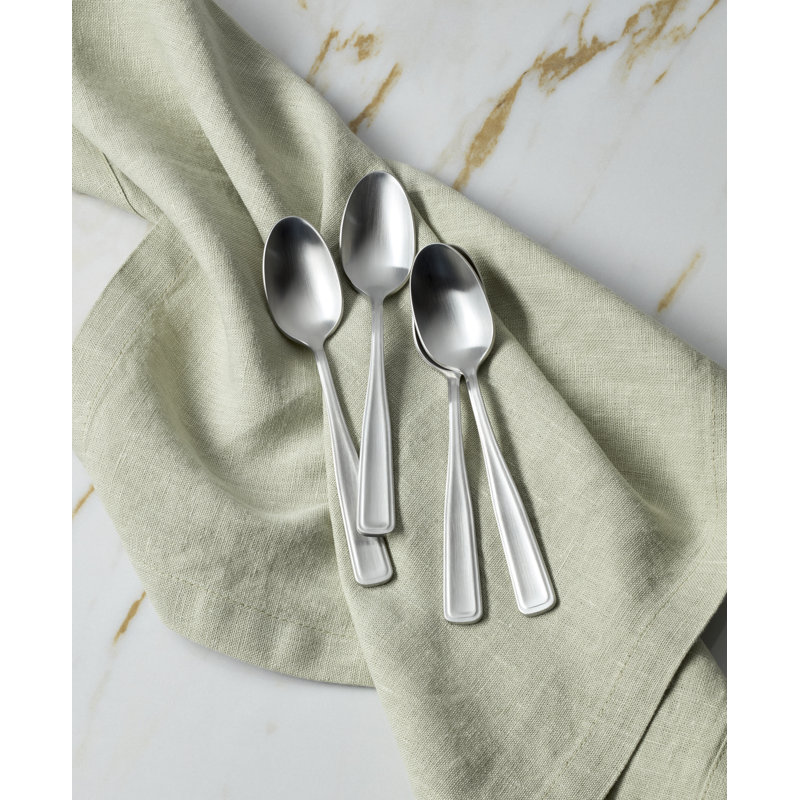 Oneida Reid Satin Teaspoons, Set of 4