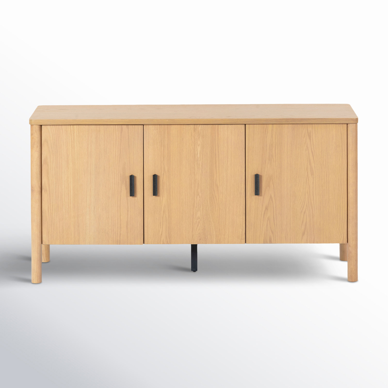 Kaplan Wood 3-Door Sideboard, Natural