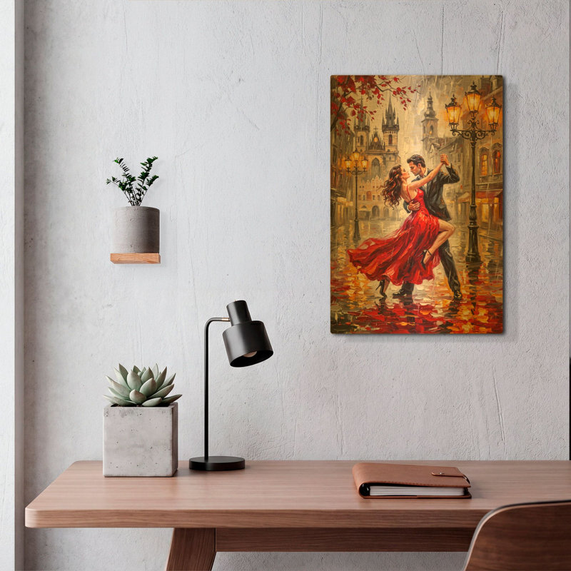 " Dancing Beneath the Lamps " Print, 16 po x 24 po