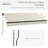 Outsunny Retractable Awning, Patio Awning Sunshade Shelter with Manual Crank Handle, 280gsm UV Resistant Fabric and Aluminum Frame for Deck, Balcony, Yard-117184911-117184918