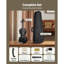 Violon 4/4 pour adultes, ensemble de violon violon pour débutants avec étui rigide, colophane, arc, repose-épaules, chevalet, accordeur et cordes supplémentaires, instruments en bois massif professionnel (noir)-126290535-126290537