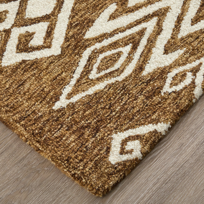 Wallace Transitional Medallion Brown Area Rug, Rectangle 5' x 8'