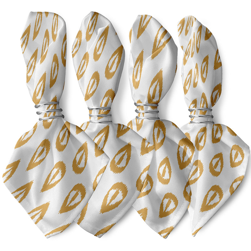 Gulielma Ikat Tears Napkins, Yellow