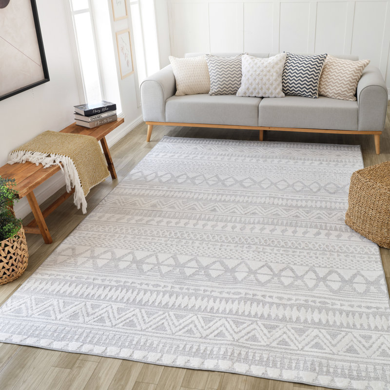 Tapis rectangulaire Kennily avec envers antidérapant, Rectangle 3 pi 11 po x 5 pi 7 po