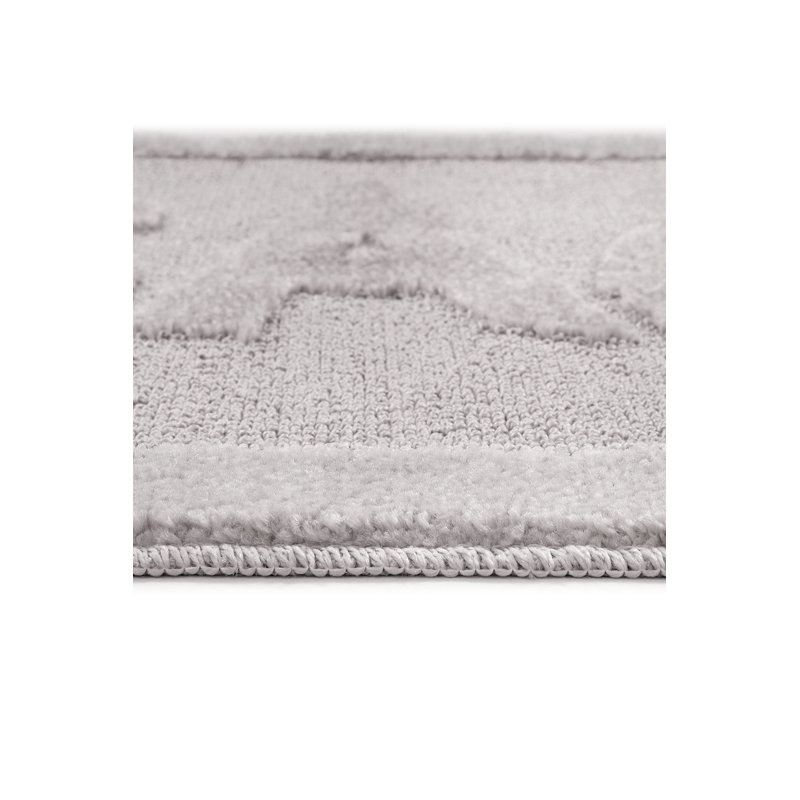 Tapis de bain antidérapant, gris, 23,6 po x 39,4 po | 100% polypropylène, épaisseur totale de 10 mm, 1 300 g / m² | Lavable à la machine à 30 ° F, passer l'aspirateur | Parfait pour la sécurité et le confort de la salle de bain, conception durable