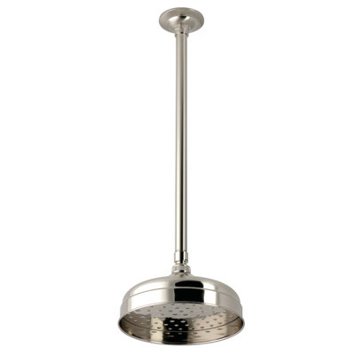 Kingston Brass Trimscape 8-Inch Round Brass Shower Head with 17-Inch Ceiling Mounted Shower Arm