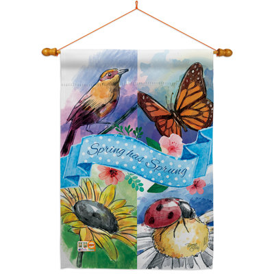 Ensemble de drapeaux à ressorts 2 faces 40 po x 28 po Spring has