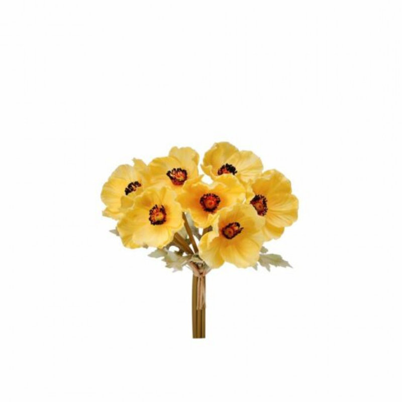 Yellow Poppy Bundle Artificial Flowers