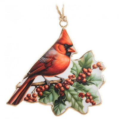 Ornement cardinal et houx